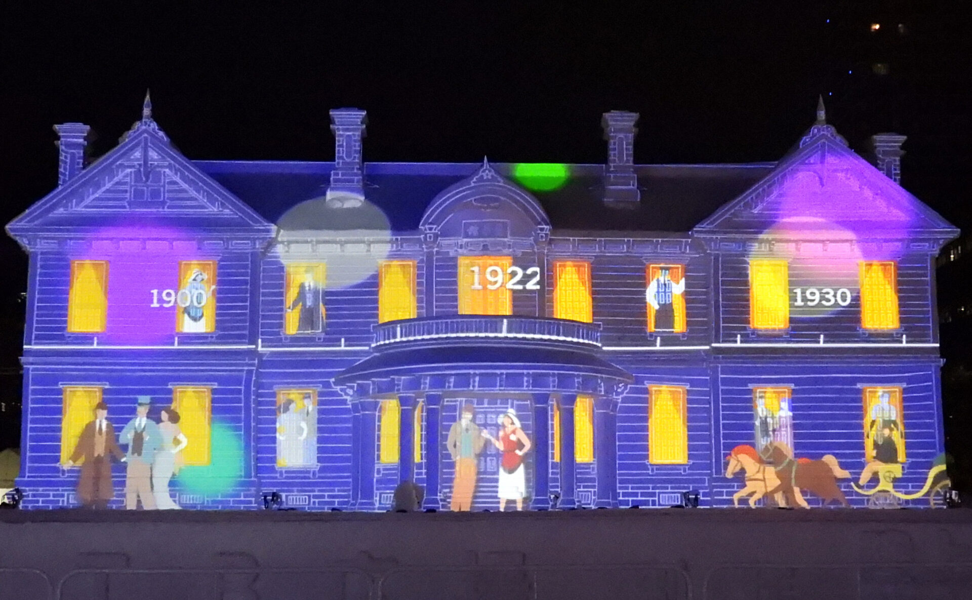 第73回さっぽろ雪まつり』大雪像「豊平館」プロジェクションマッピング