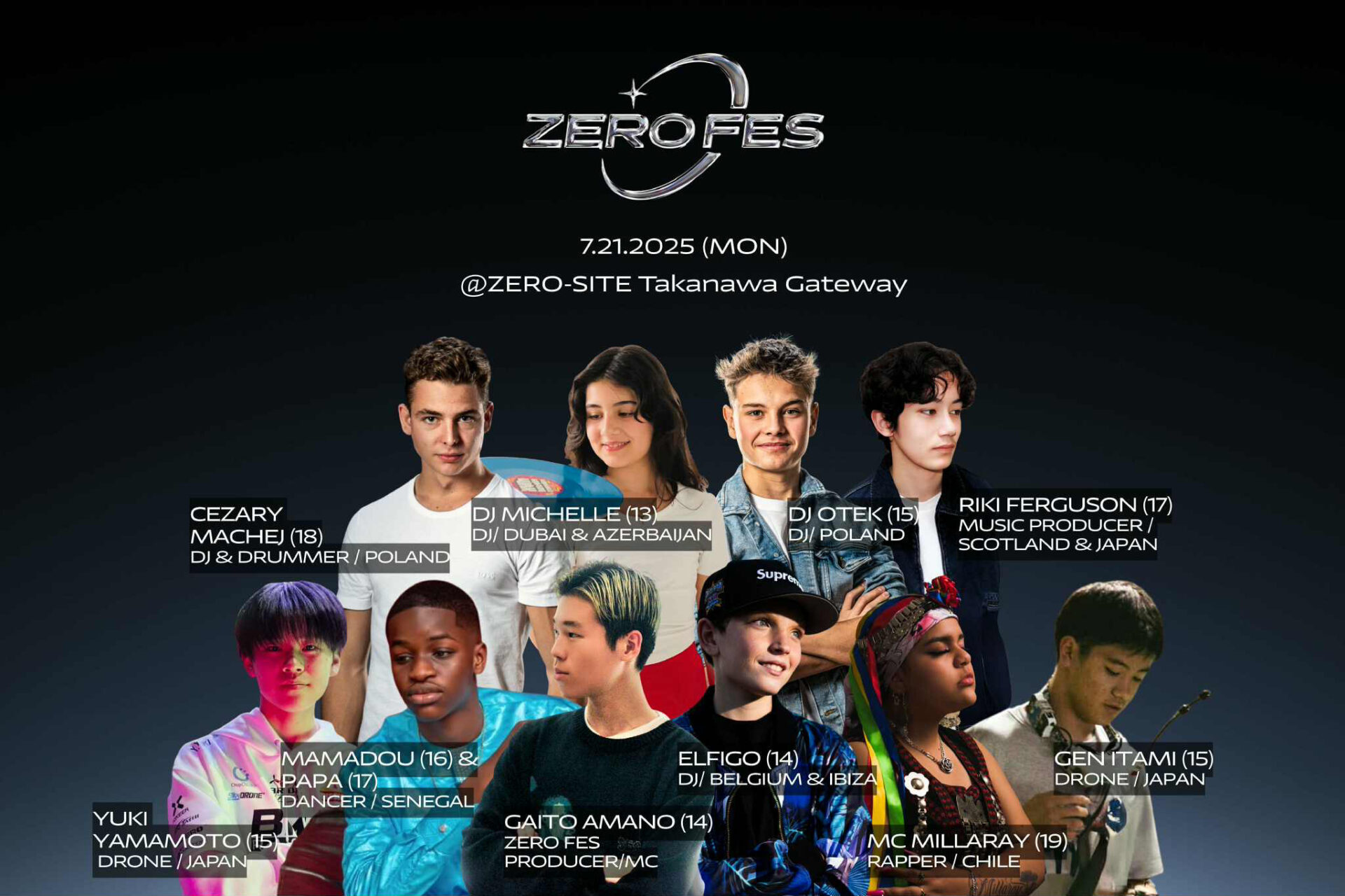 プリズムコネクト 大会上位賞PR 世界の10代による共創型イベント『ZERO FES 』に機材・技術協力